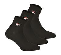 Fila Calcetines de Cuarto Unisex, 3 Par - Cortos, Sport, Logo-Bund, Uni, 35-46
