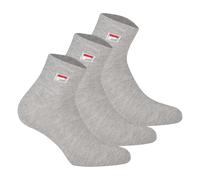 Fila Calcetines de Cuarto Unisex, 3 Par - Cortos, Sport, Logo-Bund, Uni, 35-46