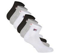 Fila Calcetines de Cuarto Unisex, 6 Par - Cortos, Sport, Logo-Bund, Uni, 35-46