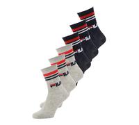 FILA Calcetines deportivos gris moteado / rojo / negro 35-38 EUR