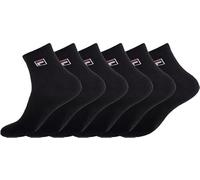 Fila Calcetines deportivos para hombre (pack de 6), Negro , 35-38 Corto