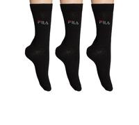 Fila Calcetines largos unisex cómodos. Negro 39-42