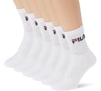 Fila Calcetines tenis algodón esponja unisex paquete 6 pares hombre mujer tallas y colores surtidos, Color blanco., 39-42