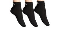 FILA 3 pares de calcetines quarter sneaker socks Trainer unisex 35-46 - colores múltiples: Colour: Black | Size: 43-46