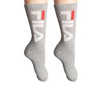Fila Calcetines unisex deportivos diseño moderno. Gris 39-42