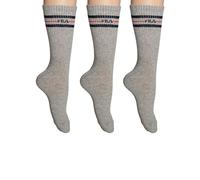 Fila Calcetines unisex deportivos largos pack 3 pares. Gris 35-38