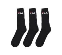 Fila Calcetines unisex largos en pack de 3 pares. Negro 43-46