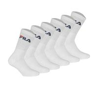 FILA Calcetines Unisex, Pack 6 Par, Tobillo Crew, Frotte, Tenis y Deporte