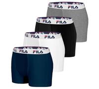 FILA Fi/1bcx4/Fu5016 Boxer Pantalones Cortos, Negro, L para Hombre