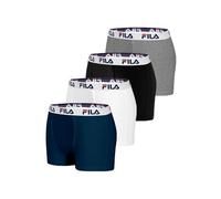 FILA Fi/1bcx4/Fu5016 Boxer Pantalones Cortos, Negro, L para Hombre