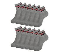 FILA Calza - Calcetines deportivos para hombre y mujer, 6 pares, - 400 gris mezcla, 43-46