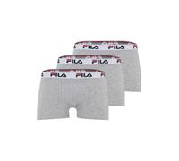 FILA Calzoncillo boxer gris claro / gris moteado / rojo sangre / negro M gris claro / gris moteado / rojo sangre / negro