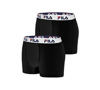 FILA Calzoncillo boxer negro / blanco S negro / blanco
