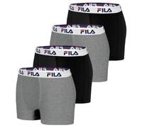 FILA Calzoncillos Hombre Boxer Algodón, Ropa Interior Hombre, Stretch, Malla Ventilada (Lote de 4)