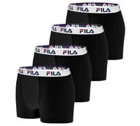 FILA Calzoncillos Hombre Boxer Algodón, Ropa Interior Hombre, Stretch, Malla Ventilada (Lote de 4)