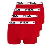 FILA Calzoncillos Tipo bóxer para Hombre FU5016, Paquete de 4 Unidades, Color: Rojo, Talla S, artículo: -118 Rojo, 118 Rojo, CH, - 118 rojo, S