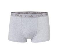 FILA Calzoncillos Tipo bóxer para Hombre, Pack de 5 Unidades, con Cintura con Logotipo, Monocolor Gris. XL