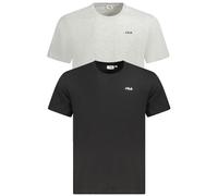 Fila Camiseta Hombre Girocollo Negro Gris Regular Deportiva COPPIA