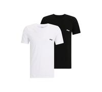 FILA Camiseta térmica negro / blanco S negro / blanco