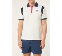 FILA Casoli Regular Blocked Polo Shirt Egret-black Iris Talla: M | Polos Outlet | Hombre | Púrpura