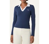 FILA Cerrione Slim Johnny Collar Top Black Iris Talla: XS | Manga Larga Outlet | Mujer | Negro
