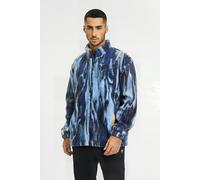 FILA Couzeix Aop Zipper Jacket Blue Melting Aop Talla: M | Chaquetas Finas Outlet | Hombre | Azul