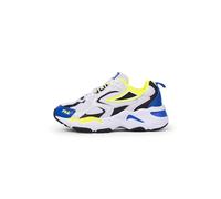 FILA Cr-cw02 Ray Tracer Kids, Zapatillas Unisex niños, Nimbus Cloud Black Safety Yellow, 28 EU