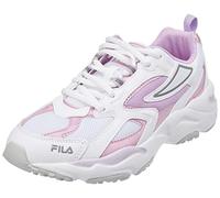 Fila Cr-cw02 Ray Tracer Teens, Zapatillas Unisex niños, Blanco White Fair Orchid, 36 EU