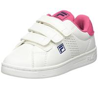 FILA Crosscourt 2 Nt Velcro Kids, Zapatillas Unisex niños, White Carmine, 35 EU