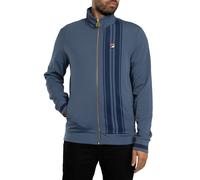 Fila de los hombres Chaqueta deportiva de rayas estampadas Dante, Azul
