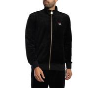 Fila de los hombres Chaqueta deportiva de terciopelo Nero, Negro