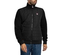 Fila de los hombres Chaqueta frontal acolchada Moor, Negro