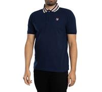 Fila de los hombres Polo básico con cinta Achille Heritage, Azul