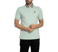 Fila de los hombres Polo básico con cinta Achille Heritage, Verde