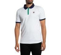Fila de los hombres Polo clásico de rayas vintage BB1, Blanco