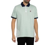 Fila de los hombres Polo clásico de rayas vintage BB1, Verde