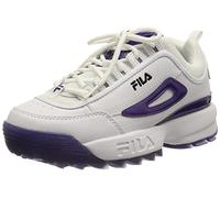 Fila Disruptor T Teens Zapatillas Niñas, White Prism Violet, 39 EU