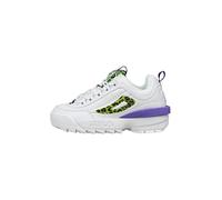 FILA Disruptor Wmn, Zapatillas Mujer, White Electric Purple, 40 EU