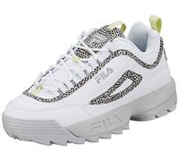 FILA Disruptor Wmn, Zapatillas Mujer, White Grey Violet, 37 EU