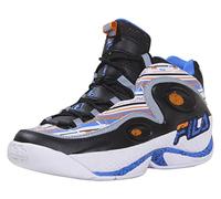 Fila Grant-Hill-3 - Tenis para hombre, color blanco, naranja vibrante, azul eléctrico, talla 9.5