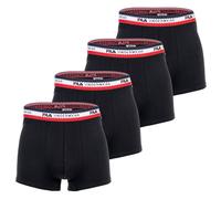 Fila Hombre Boxer Shorts, 4er Paquete - Logotipo Federal, Algodón Stretch, Liso