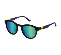 Fila Hombre SFI521 U28Z Gafas de sol Inyectado Negro Gris Pantos Polarizado Espejo