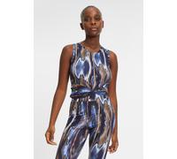 Fila Ladies Top Cestas Aop Cropped Top Azul Melting AOP M