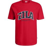 FILA Lanaken Regular Graphic tee Camiseta, Color Rojo, M Hombres