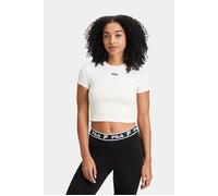 FILA Latina Cropped Tee Antique White Talla: XS | Camisetas de Seda Outlet | Mujer | Blanco
