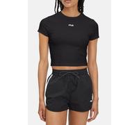 FILA Latina Cropped Tee Black Talla: XS | Camisetas de Seda Outlet | Mujer | Negro