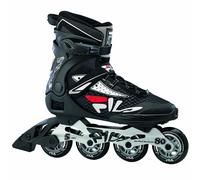 FILA SKATES 010619100 Legacy Pro 80 Inline Skate Hombre BLCK/SILV/Red Tamaño 44