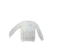 FILA Leverano Regular Crew Sudadera para Hombre, Blanco Brillante, L