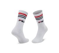 FILA Lifestyle Plain 3 Pack Calcetín, White, 43/46 Unisex Adulto