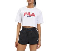 FILA Lucena Cropped Graphic Tee Bright White Talla: S | Tops Deportivos Outlet | Mujer | Blanco